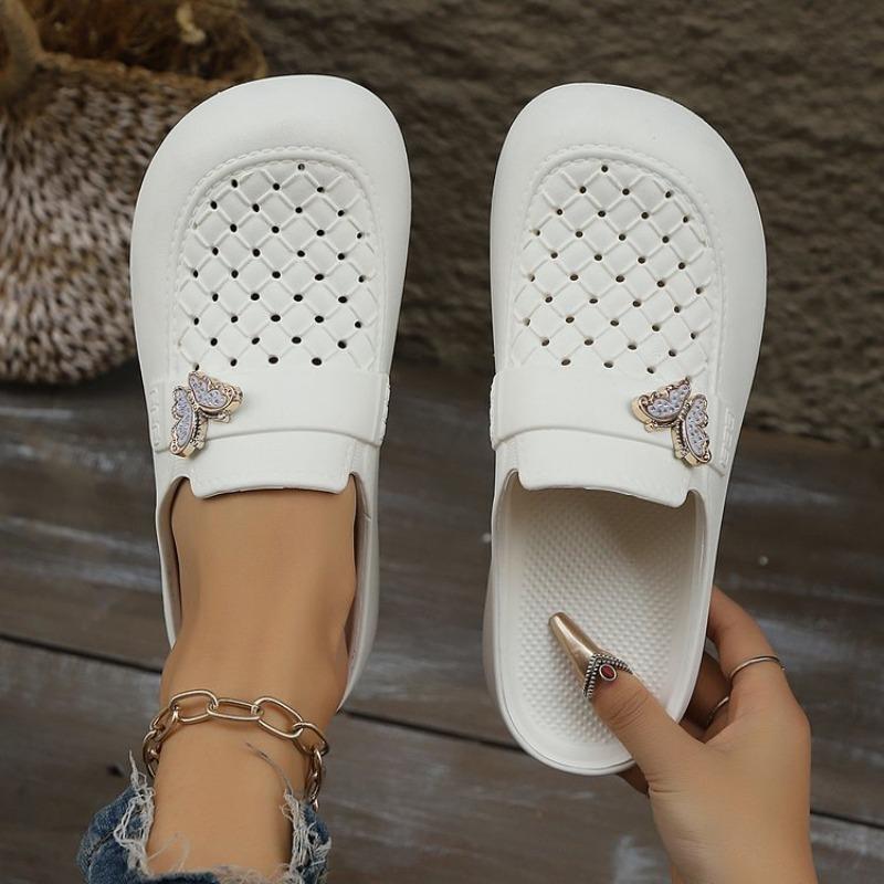 

Fashion Summer New Women s Cave Shoes Garden Clogs EVA Slip-On Casual Comfortable Sports Sandals Lightweight Outdoor Beach Shoes 36 белый