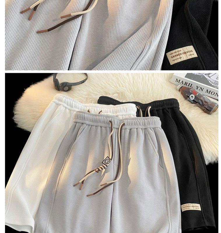 Women's Summer Waffle Pattern Breathable Bermuda Shorts