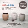 CB JAPAN Stainless Steel Vacuum 280ml Animal ANIBALL Tumbler, Insulated, Double-Walled, [Cat] Design,
