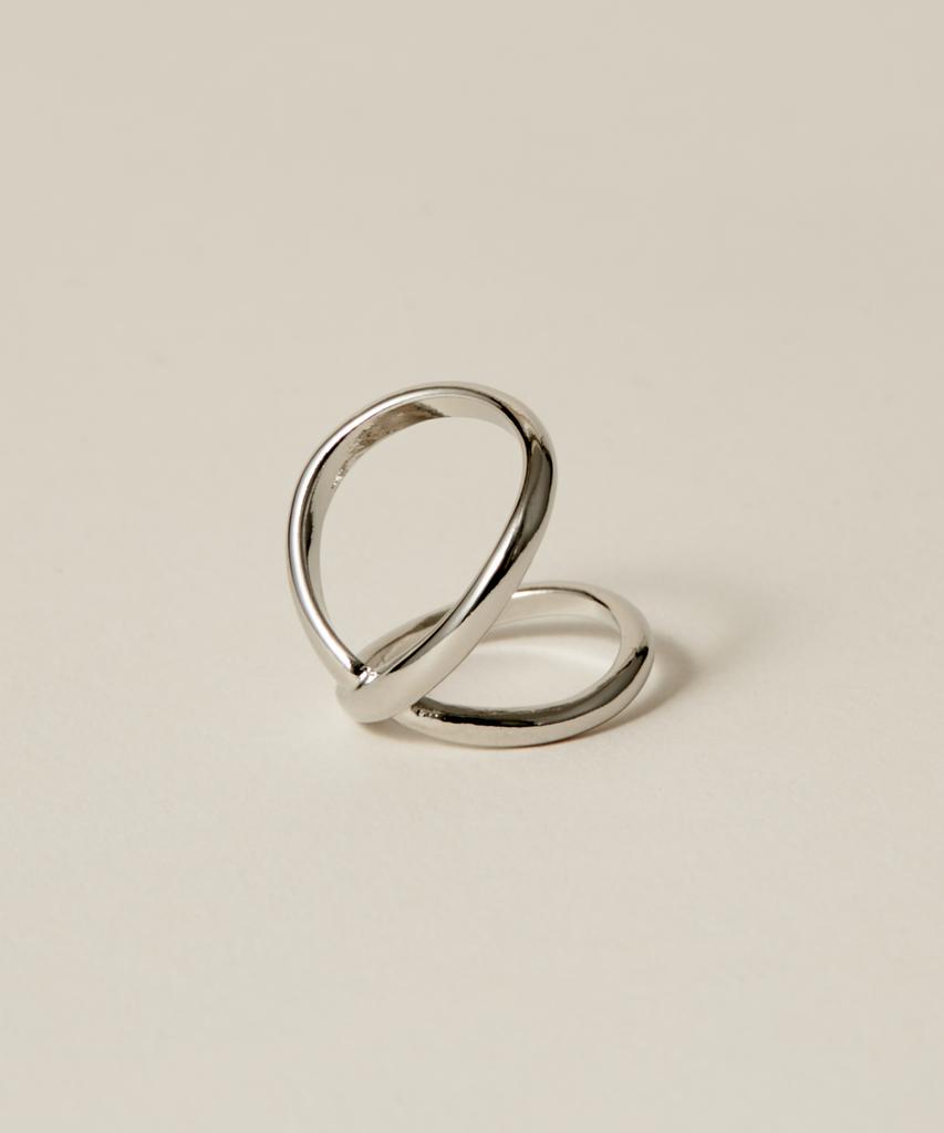 Novice Tokyo Double Line Pinky Ring / Silver