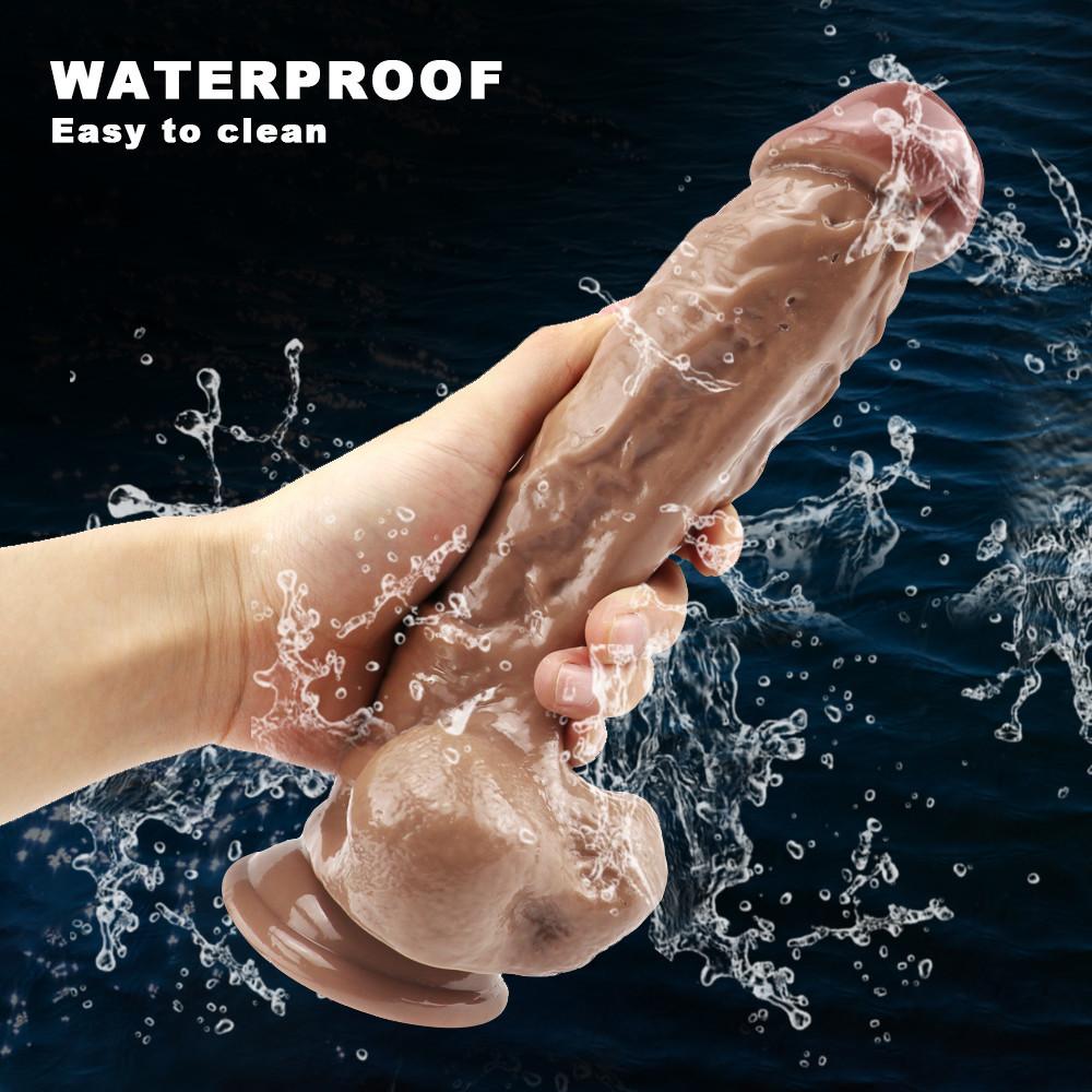 Brown Strap On Dildo Panties Men Wearable  Penis Lengthen Sleeve Strapon Dildo Pants Harness Belt Sex Toys for Man Adult Shop