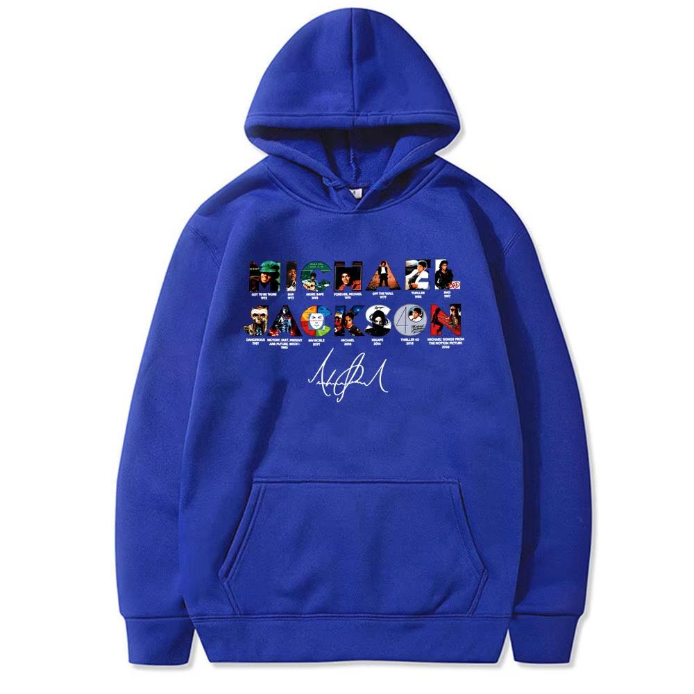 Michael Jackson Music Album Cover Hoodie Men Women Vintage Gothic Rock Pullover Hoodies Male Fashion Casual Oversized Sweatshirt