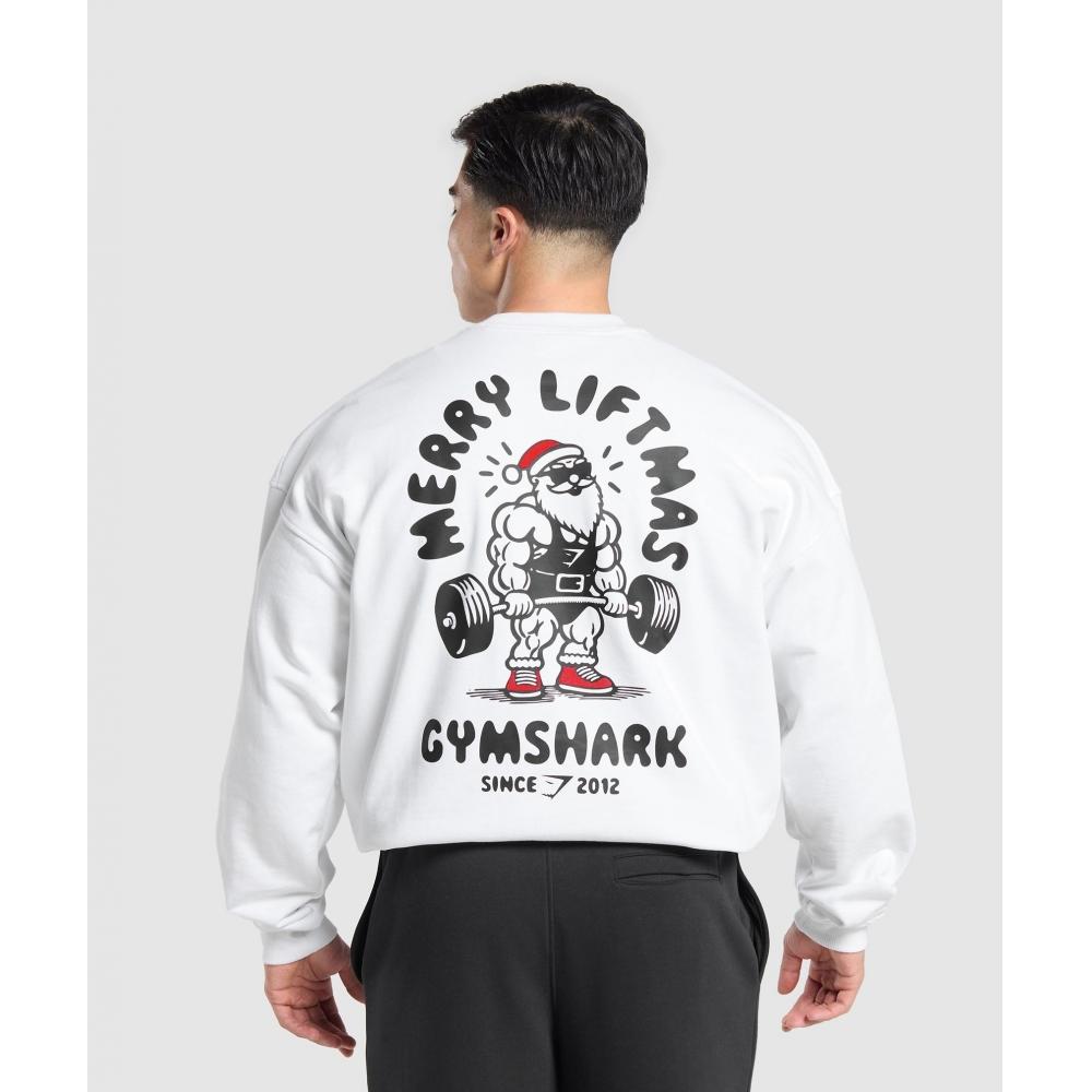 

Gymshark Liftmas Crew Белый A1c4t Wb57 S