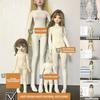 Cute Doll Elastic Jumpsuit White Doll Sleep Clothes for 1/3 1/4 1/6 BJD 30/45/60cm Dolls
