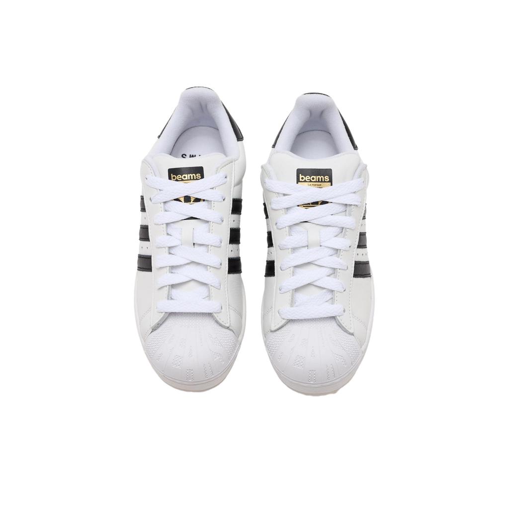 BEAMS X Adidas Superstar White Black Men Sneakers Core-Black Gold JR4422