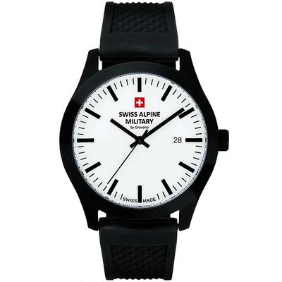 Combat Basic Rubber Strap White Dial Quartz 7055.1873 100M Men's Watch