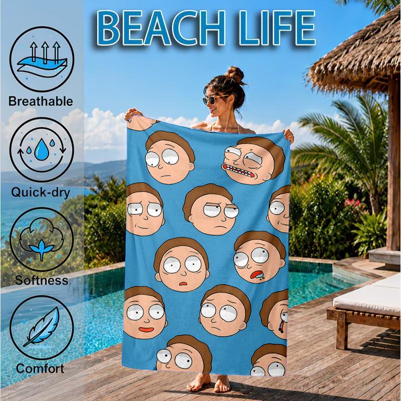 Monster Scientist Beach Towel, Microfiber Beach Towel, Perfect For Pool, Beach, Travel, Home Decor Beach Party Fan gifts