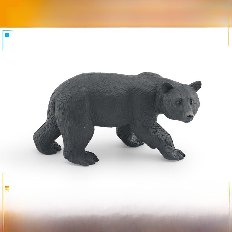 Realistische Wildtier PVC Schwarzbär Hyäne Esel Figuren Für Kinder Lern- und Ausstellungszwecke