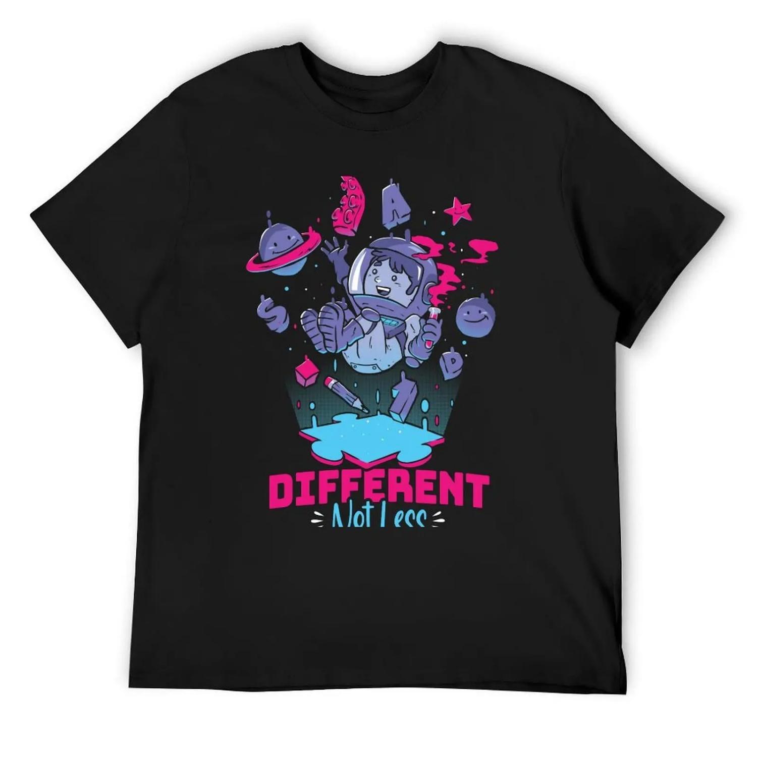 

Different Not Less T-Shirt Aesthetic clothing for a boy man clothes mens white t shirts XXXXXL чорний