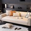 Polyester Cotton Sofa Cover for Living Room Leaf Edge Bohemian Universal Sofa Mat Embroidery Non-Slip Sofa Cover Home Cushion