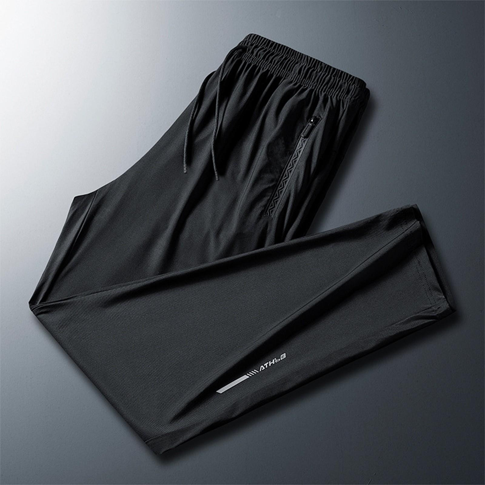 Весенние уличные длинные брюки прямого покроя свободные спортивные спортивные брюки универсальные повседневные брюки XXXL чёрный