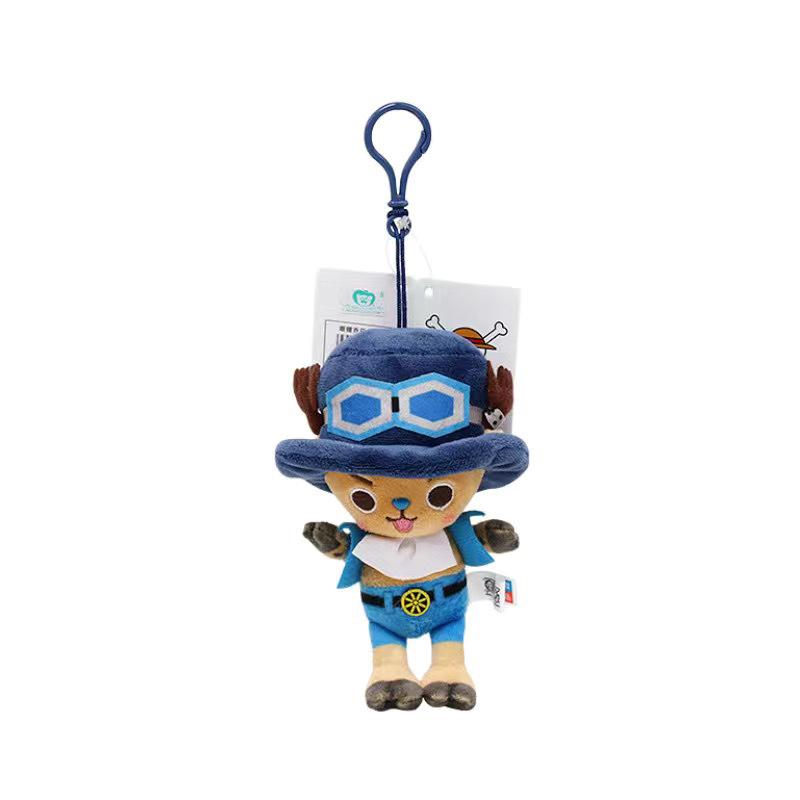 One Piece Luffy & Chopper Keychain Plush Doll - Anime Cartoon Accessory