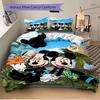 3pcs Mickey & Minnie Mouse Tropical Paradise Print Cover Set Ultra Soft, Breathable, and Comfortable Bedding with Stylish Design for Bedroom and