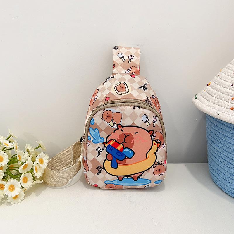 New boys and girls messenger bag cute cartoon large capacity casual versatile shoulder bag children's breast bag