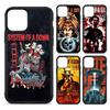 Metal Band System Of A Down PC+TPU Phone Case For IPhone 17 16 15 14 13 12 11 Pro Max Plus Kawaii Cartoon Cover