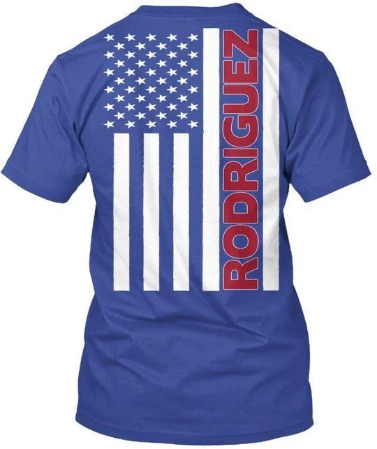 

American Rodriguez Flag TTshirt Made in the USA Size S to 5XL L