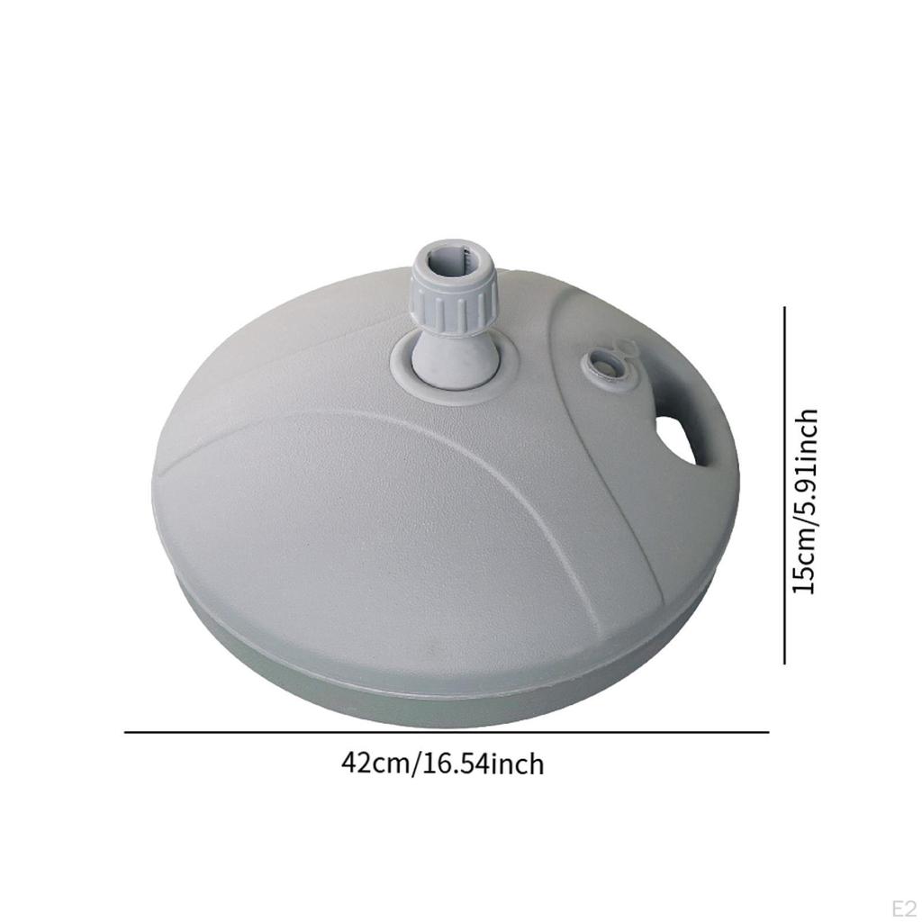 Schirmständerfuß Schwerlast Sonnenschirmbefestigung Multifunktional Grau Rund für Picknick