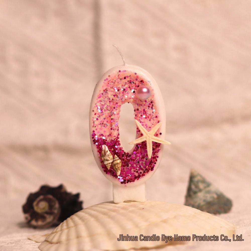 

Свечи с цифрами на день рождения из серии «Океан» для креативного украшения торта