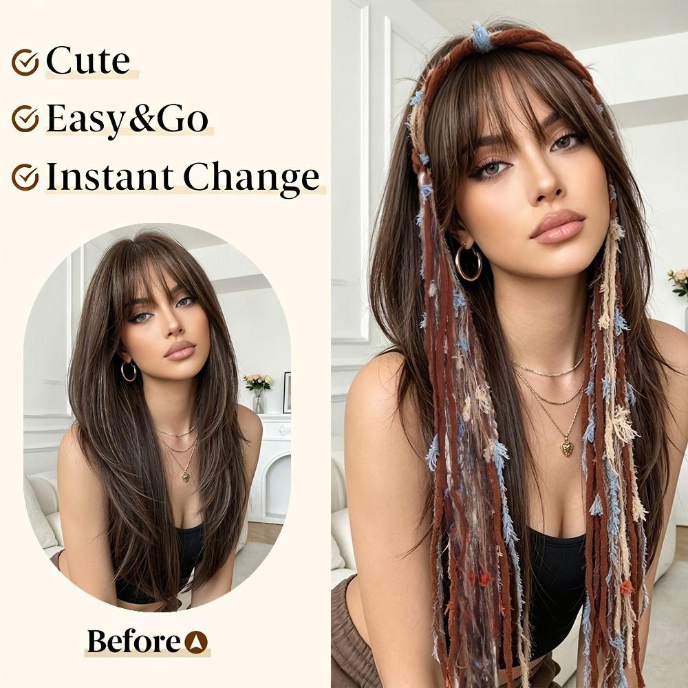 with Pendant Vintage Hair Hoop Elegant Headwear Boho Colored Rope Headband Daily Wear