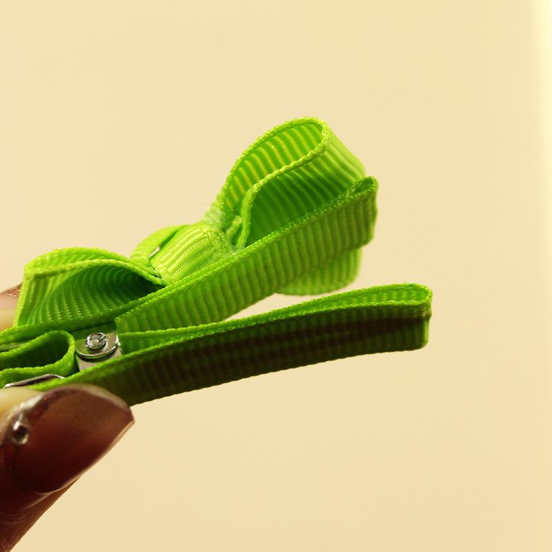 Twist Taille Geripptes Band Schleife Baby Haarspange – Niedlicher Handgemachter Kinder Kopfschmuck