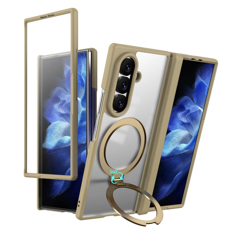For Samsung Galaxy Z Fold 8 Ultra 5G Case For Magsafe Magnetic Ring With Screen Glass Case For ZFold 8 Fold8 Ultra Hinge Cover
