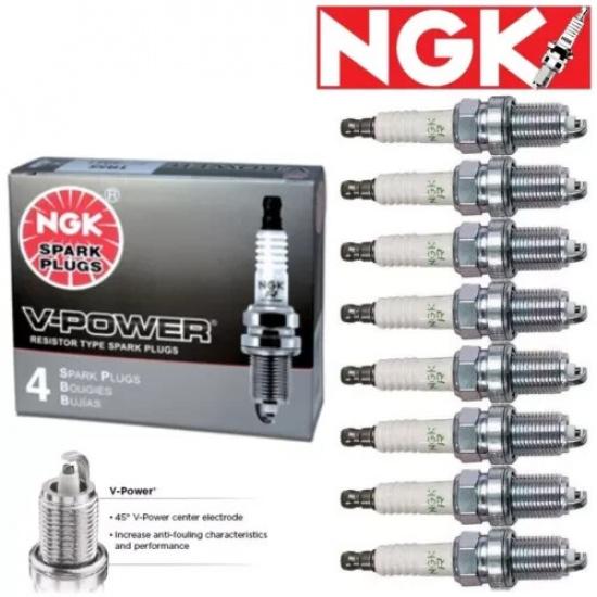 8 Pack  V-Power Spark Plugs 1989-1996 Ford F-150 5.0L V8 Kit Set Tune Up