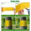 Yellow Outdoor Insect Trap 5/10M Crawling Insect Trap Insect Proof Tape  Outdoor Use
