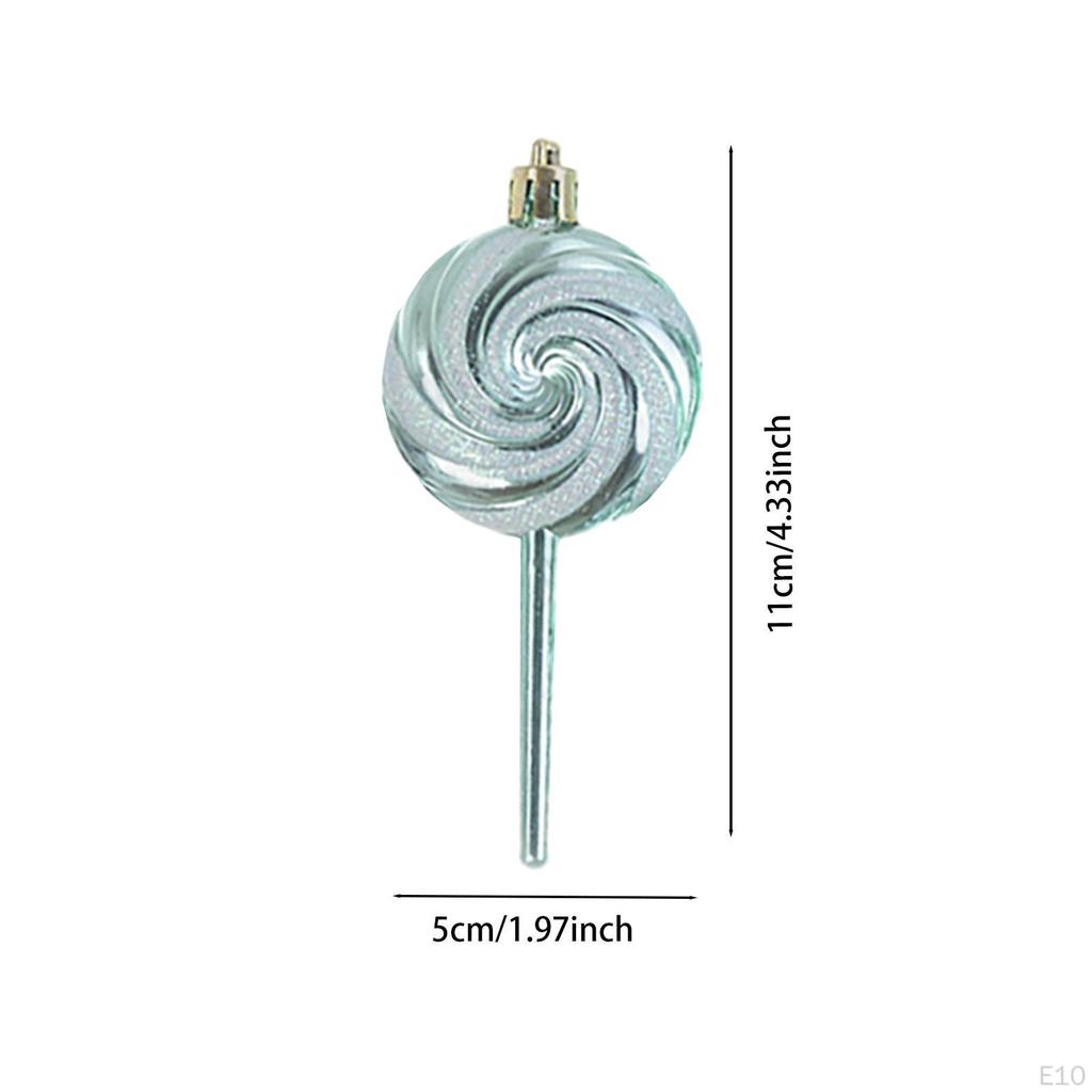 Christmas Candy Lollipop Set Hanging Ornaments Charm Pendants for Party Wedding