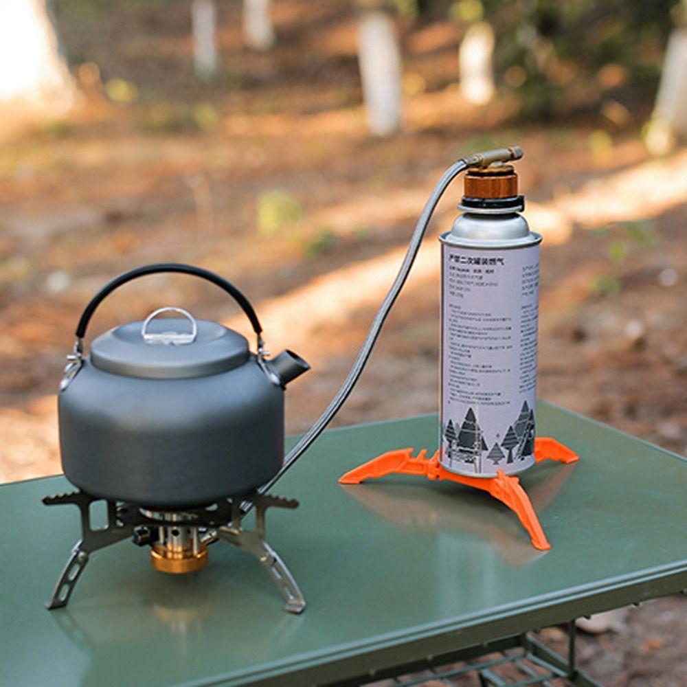 Stand Base Gas Holder Tank Base Foldable Canister Tripod Stove Canister Stand Gas Tank Bracket
