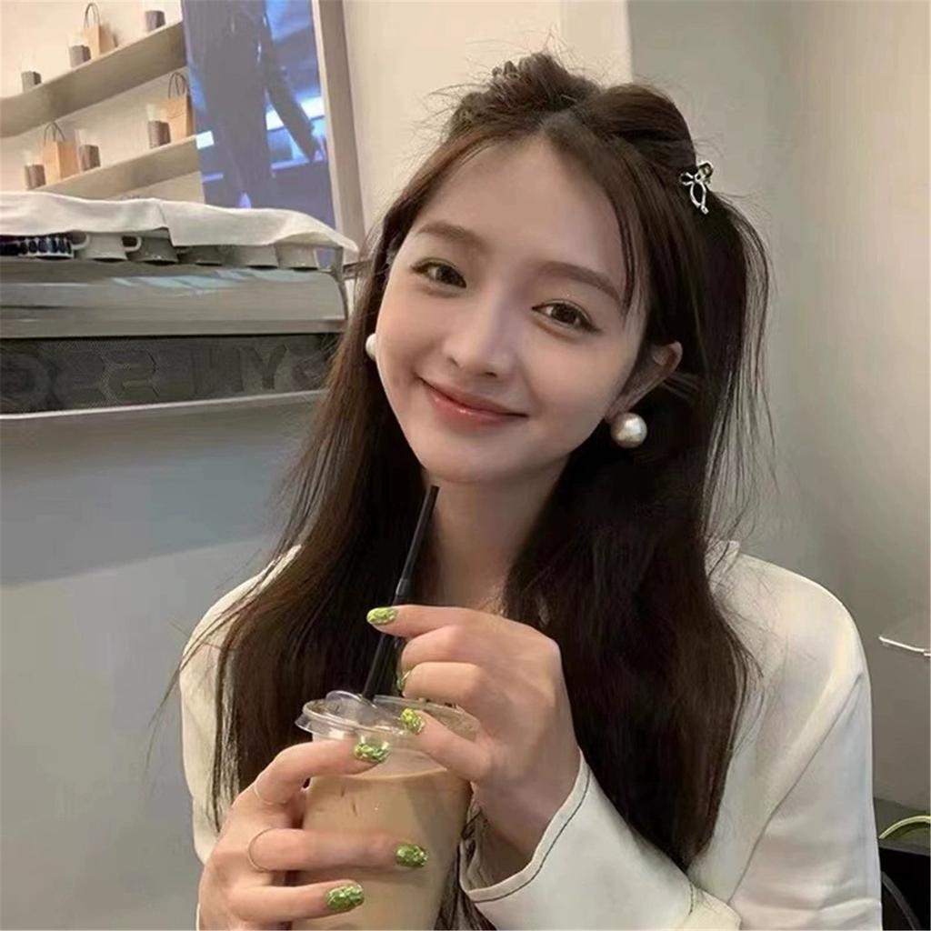 Bowknot Hair Clip Alloy Claw Clips Hair Banana Barrettes Non-Slip Jaw Clip Girls Metallic Hair Claw for Women Side Bangs