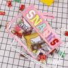 Transparent Letter Makeup Bag Large Capacity Storage Bag PVC Waterproof Cosmetic Bag Embroidery Splicing Household Storage