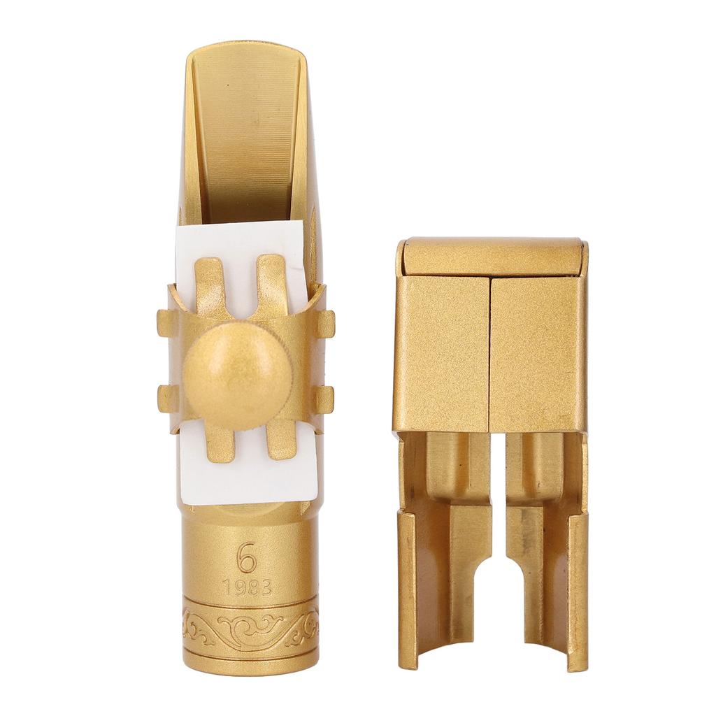 Sopransaxophon Mundstück Modell 6 Messing vergoldet B-Dur Sopransaxophon Mundstück zum Ersatz