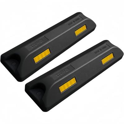 Parking Block, Parking Stop, 3.1 Inches (80 Mm), Tire Stopper, Set of 2, Weather