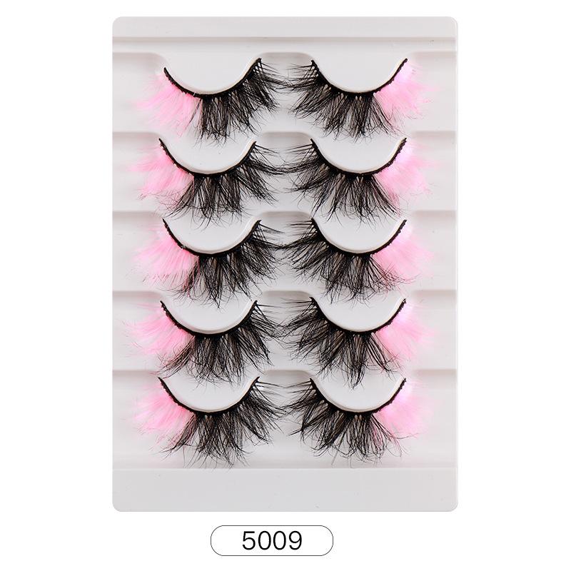 

High-Grade Colored False Eyelashes, Three-Dimensional Thick And Thickened Eyelashes, Cross-Simulated Natural Eyelashes