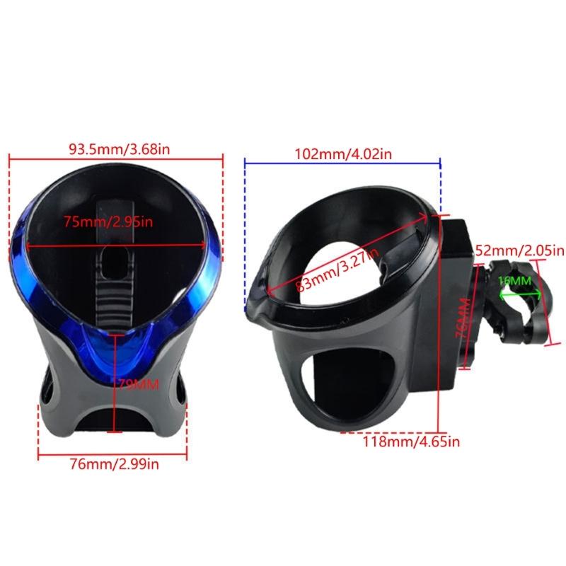 Vylepšená ABS podpora nápojů Praktický podpěrný stojánek na láhev s vodou Modifikace na motorku pro pohodlnou a bezpečnou montáž