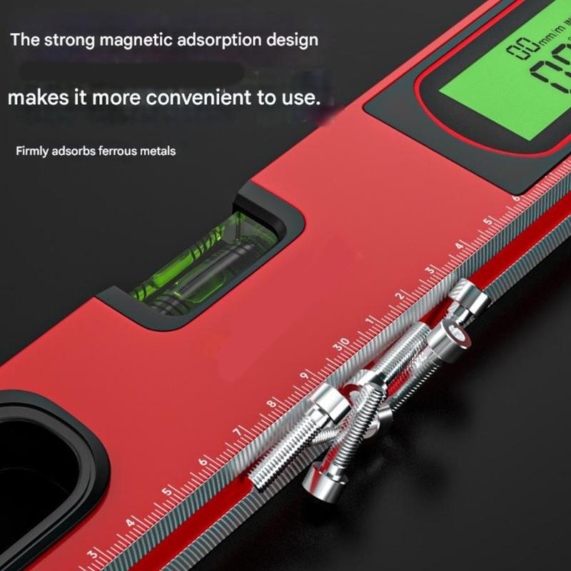 Livella Elettronica Digitale Angolatore Display Digitale ±0.1° Base Magnetica Precisa Luce Notturna per Costruttori Professionisti