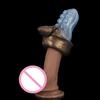 2026 Ahtapot Penis Kılıfı Silikon Açık Oyuk Kurt Dişli Kılıf Penis Uzatıcı Kalın Dildo Deri Kılıf Erkekler İçin Mastürbatörler Su Geçirmez Kolay Temizlenir