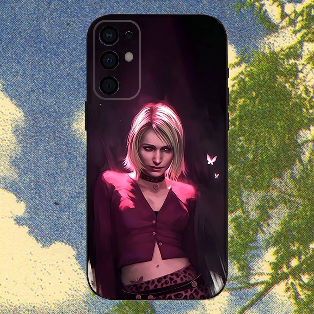 

Чехол для телефона S-Silent Horror Hill Game для Samsung S 25,24,23,22,30,21,10,9,Ultra,Plus,Lite,FE,4,5G Черный Мягкий Чехол SamsungS25