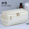 Multifunctional Storage Bag Simple Large-capacity Wind Cosmetic Storage Bag Leather Portable