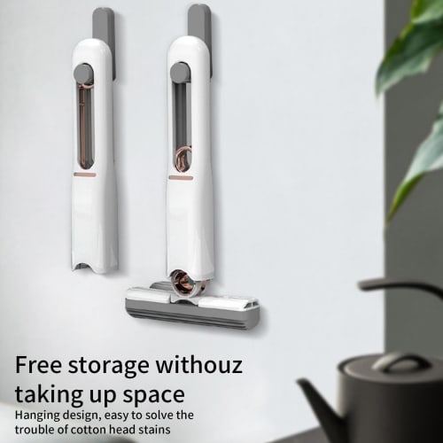 Portable Self-Squeeze Mini Mop, Hand-Washable Desktop Cleaning Mini Mop, Mini Multifunctional Hands-Free Mop, Bathroom Mini Mop, Powerful Absorbent Sp