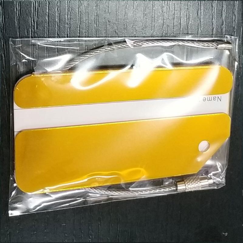 

Багажные бирки Дорожные бирки Идентификатор чемодана Имя Адрес Идентификационные бирки Аксессуары 8*4.2cm золотой