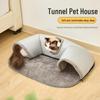 Autumn/Winter Bestseller: Multifunctional Cat Bed & Tunnel - Hide-and-Seek Play Mat