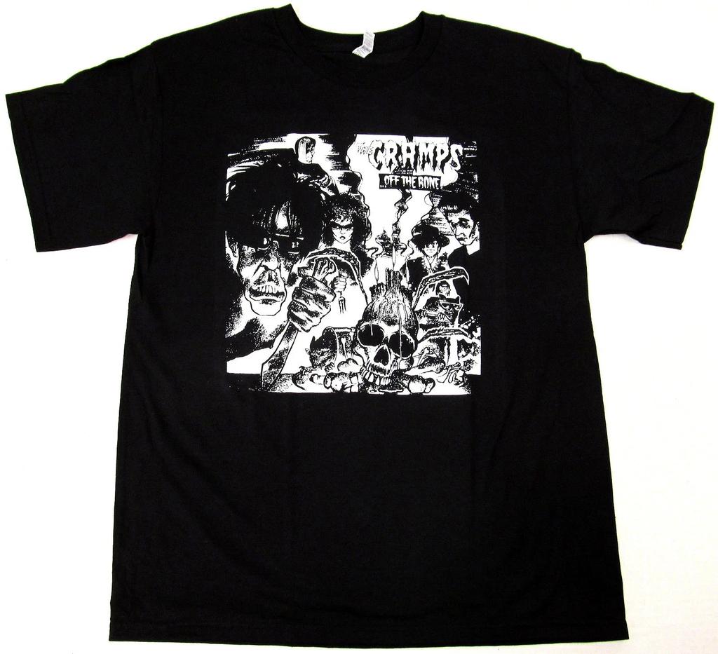 The CRAMPS Off The Bone T-shirt Punk Rock Tee Size S to 5XL