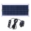 19W 800L/H Solar Water Pump Garden Decorative PET Fountain Panel Pump with Adjustment Switch Solar Panel Pump Kits for Fish Tank