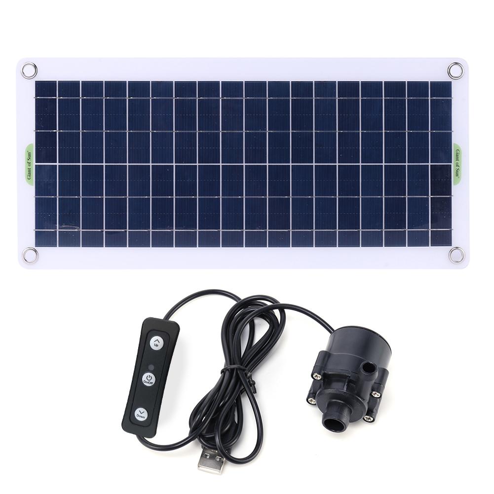 19W 800L/H Solar Water Pump Garden Decorative PET Aquarium Pump with Adjustment Switch Solar Panel Water Pump Kits for Fish Tank