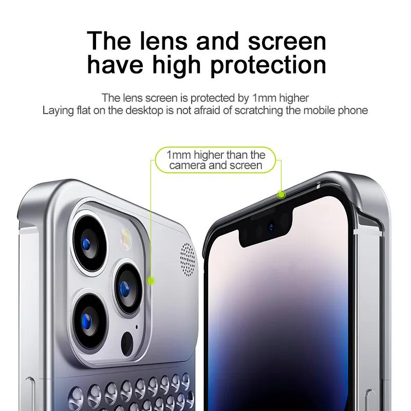 New Aluminium Cell Phone case Cover Shockproof Metal Luxury Mobile Phone Cases for iPhone 16 15 14 13 Pro Max