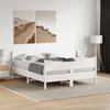 VidaXL Bed Frames and Headboards, Double Bed with Slatted Base, Adult Bedroom Bed, Modern, White 140x190 Cm Wood 3216394