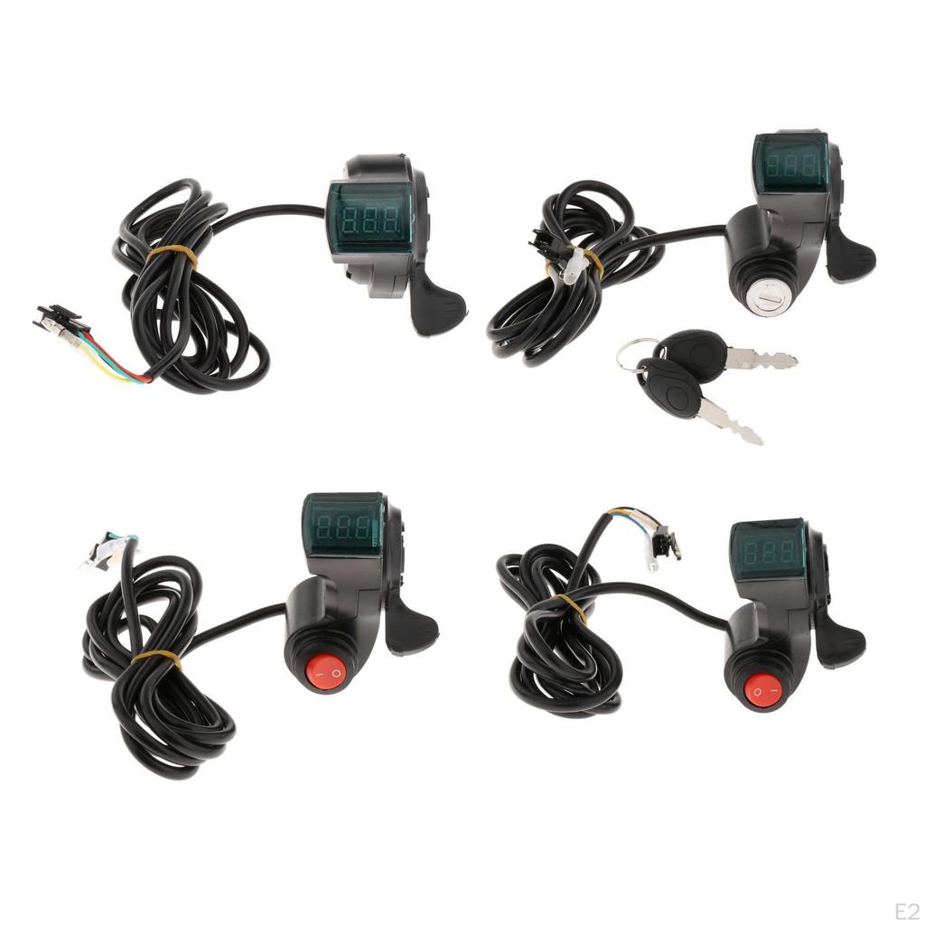 Battery Voltage Display Power Electric Bicycle Twist Throttle Accessory