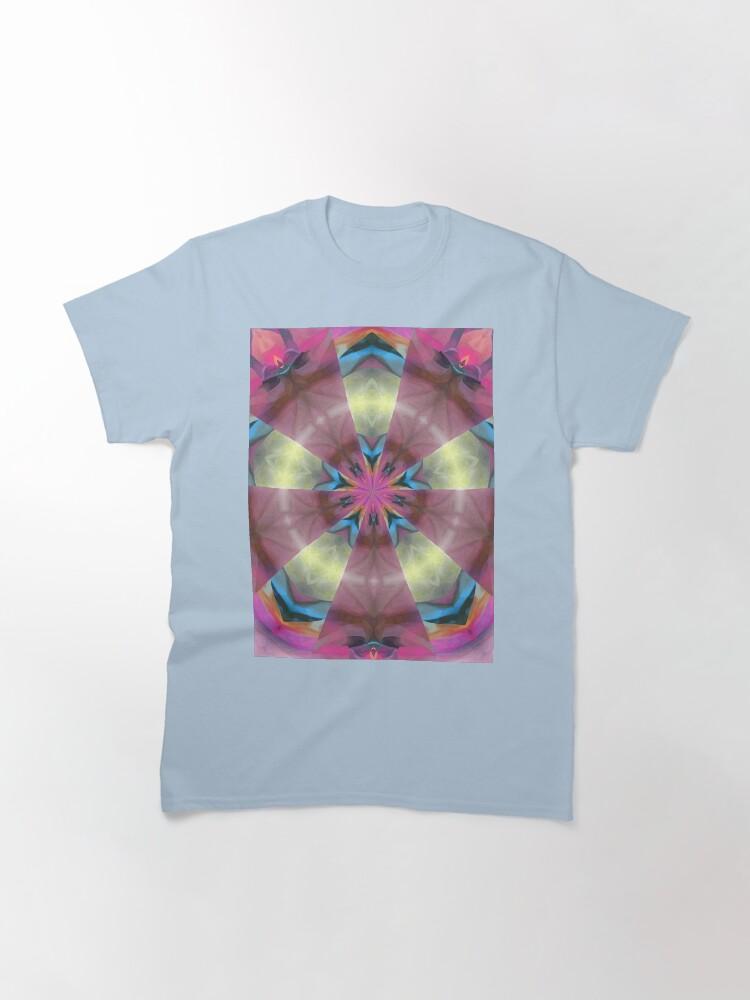 Pentangle Pastel Shades Multicolored Kaleidoscope Pentangle Pattern 12 Classic T-Shirt