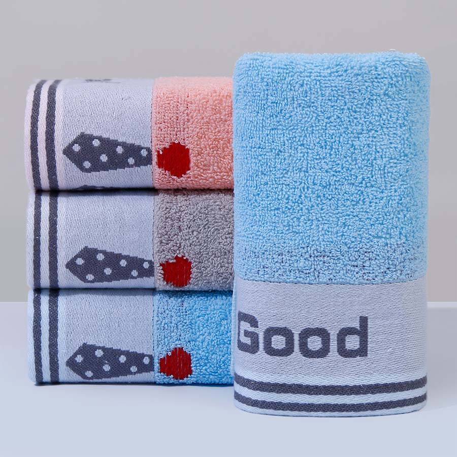 1 PC Cotton Towel Soft Absorbent Thickened Household Polyester Cotton Face Towel Cotton Towel Comfortable Textile Towels for The Home